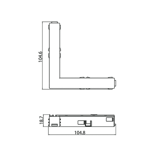 48V KOPPELSTUK 90°