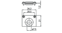 48V STANDARD DEEP EINDKAP MET GAT