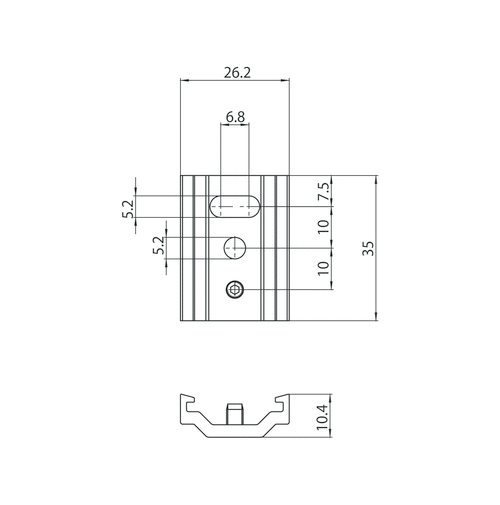 48V STANDARD KORTE PENDEL BEUGEL